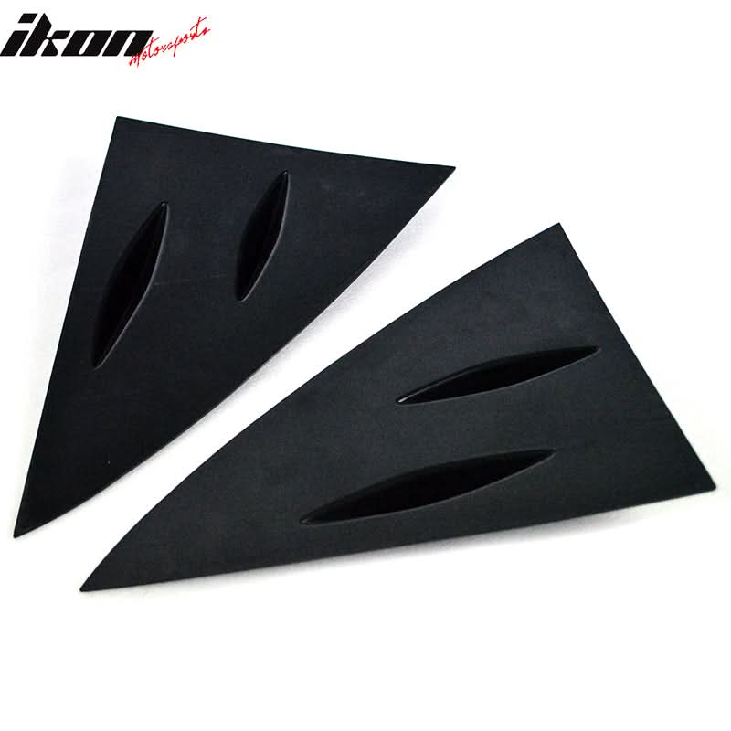 2014-2019 Benz W117 C117 CLS-Class 4Dr Matte Black Side Window Louvers - Image 7