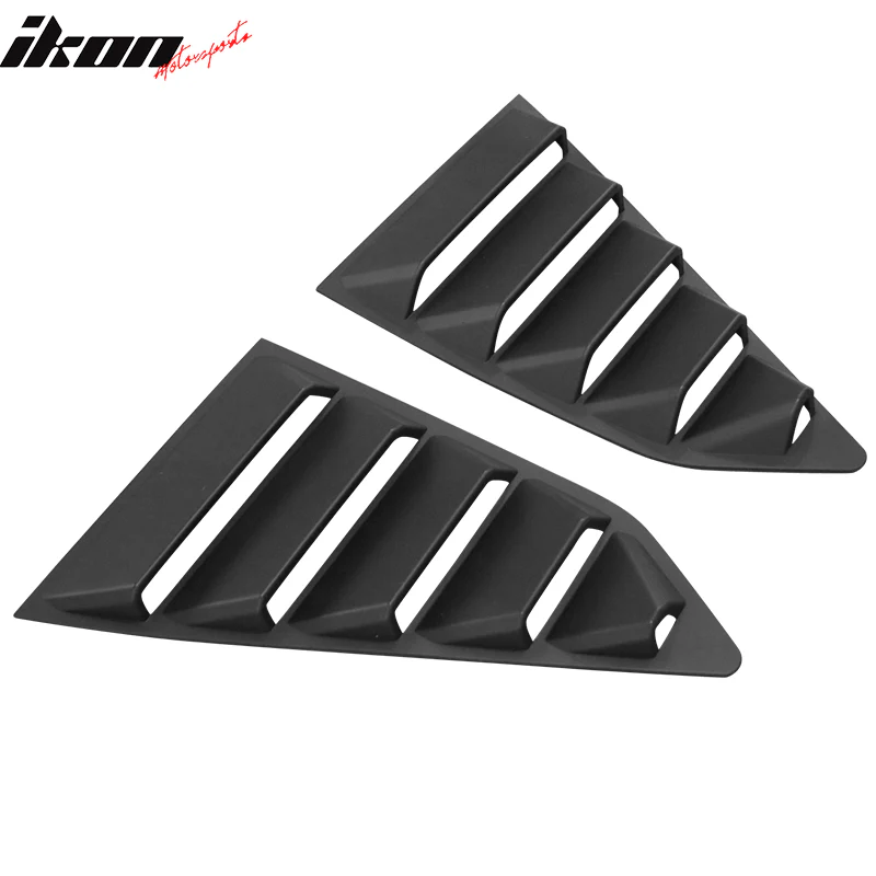 2014-2019 Chevy Corvette C7 Classic Style Side Rear Window Louvers ABS - Image 2
