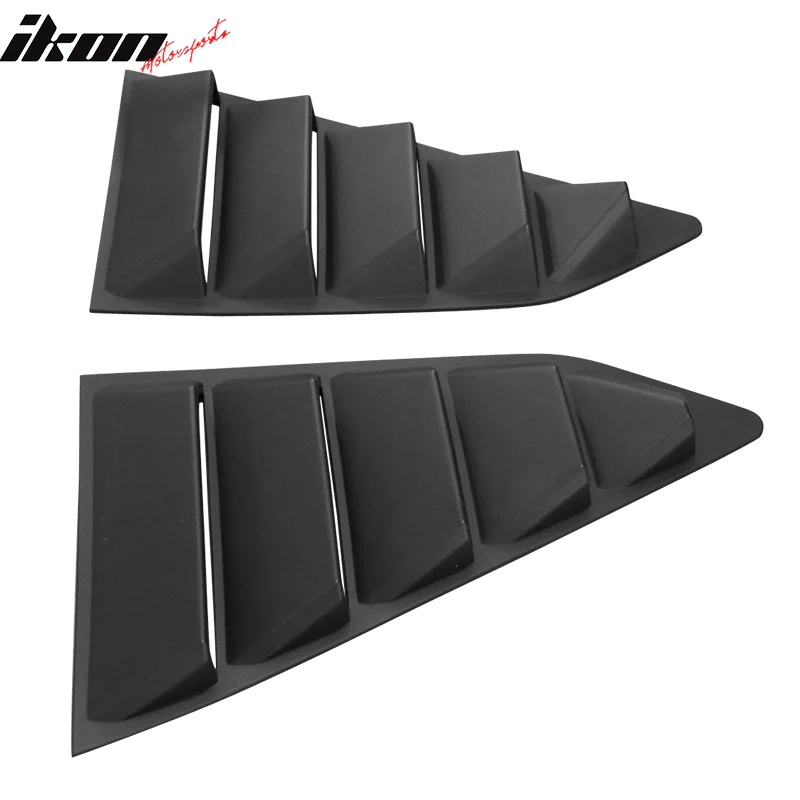 2014-2019 Chevy Corvette C7 Classic Style Side Rear Window Louvers ABS - Image 4
