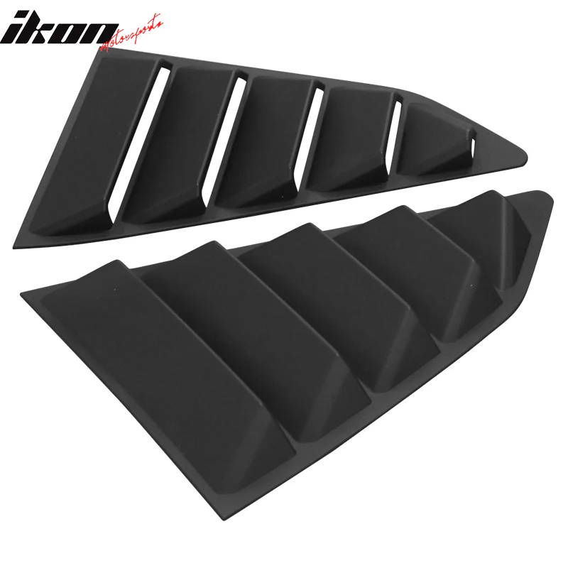2014-2019 Chevy Corvette C7 Classic Style Side Rear Window Louvers ABS - Image 8