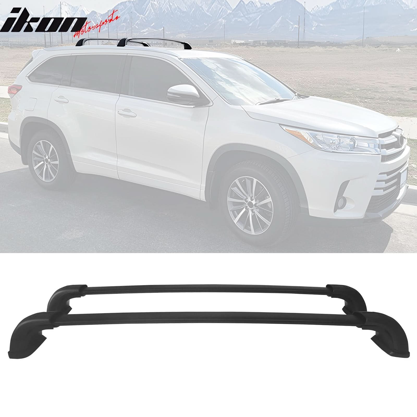 2014-2019 Toyota Highlander Roof Rack Cargo Carrier Cross Bar Aluminum - Image 3