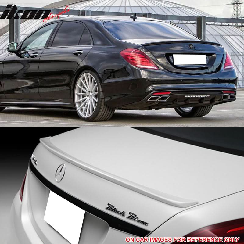 2014-2020 Benz W222 S Class 4Door OE Style Trunk Spoiler ABS - Image 4