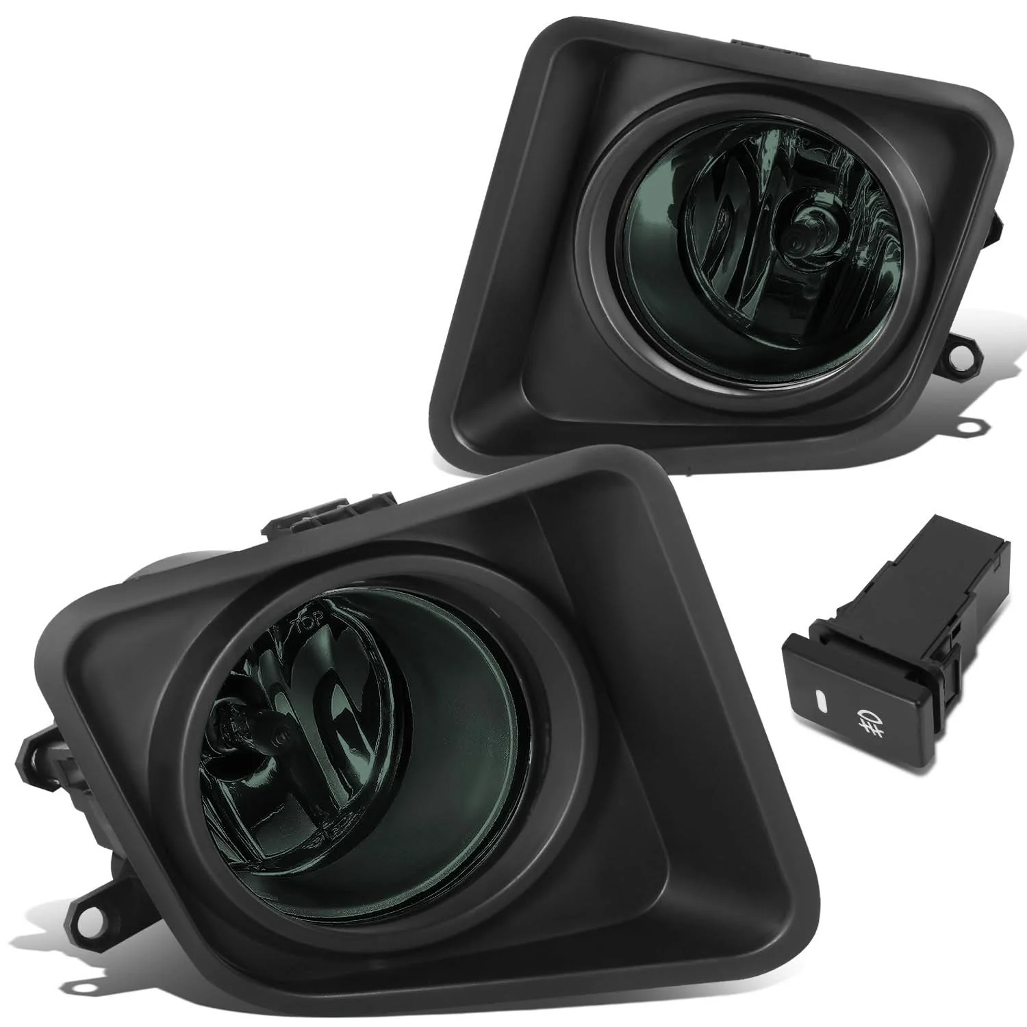 2014-2021 Toyota Tundra Smoked Fog Lights with Switch & Wiring - Image 2