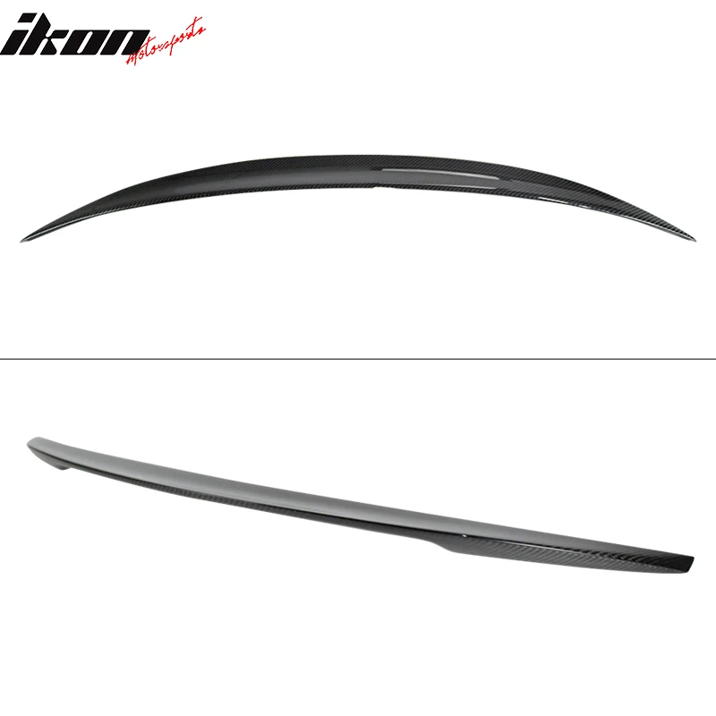 2014-2022 Infiniti Q50 Sedan 4Dr P Style Carbon Fiber CF Trunk Spoiler - Image 2