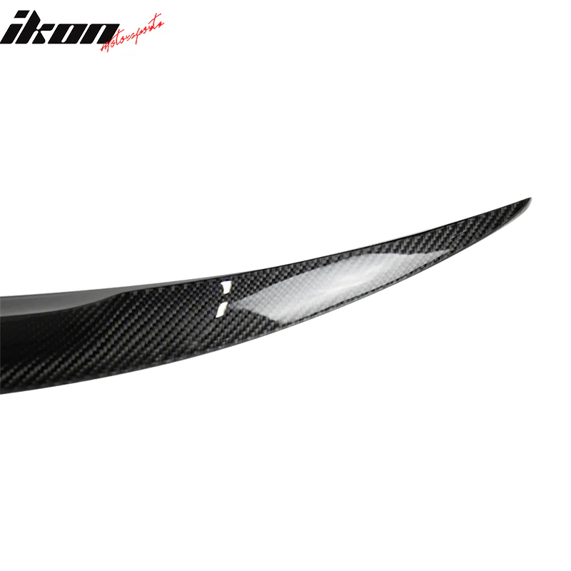 2014-2022 Infiniti Q50 Sedan 4Dr P Style Carbon Fiber CF Trunk Spoiler - Image 6