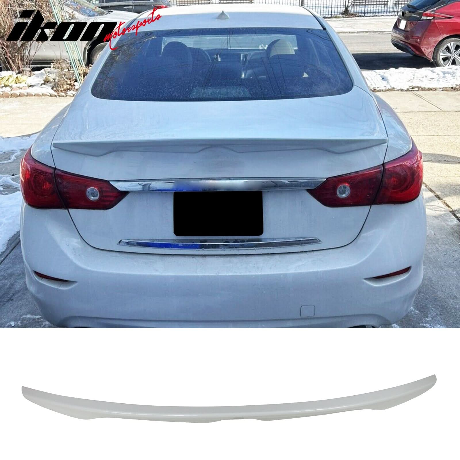 2014-2024 Infiniti Q50 Sedan OE Trunk Spoiler ABS - Image 11