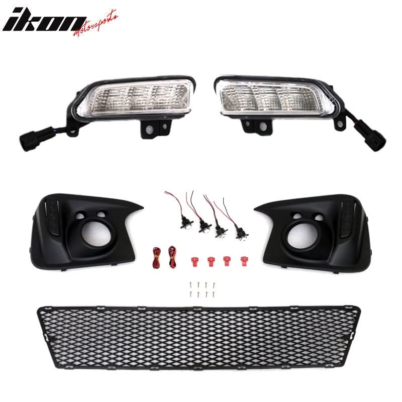 2015-2016Â Honda Fit GK5 Front Bumper Conversion Cover DRL Light PP - Image 3