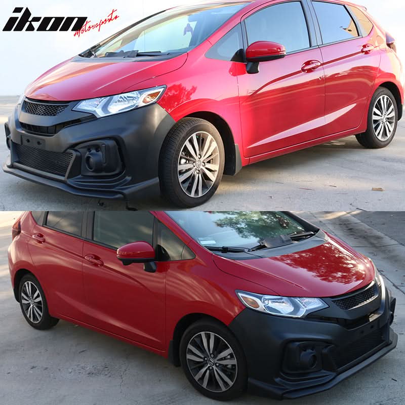 2015-2016Â Honda Fit GK5 Front Bumper Conversion Cover DRL Light PP - Image 4