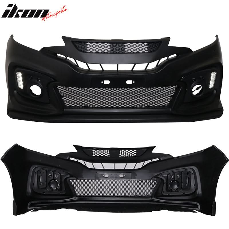 2015-2016Â Honda Fit GK5 Front Bumper Conversion Cover DRL Light PP - Image 6