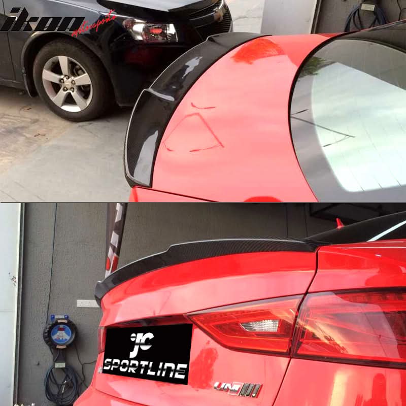 2015-2017 Audi S3 8V JC Style Rear Trunk Spoiler Wing Carbon Fiber - Image 8