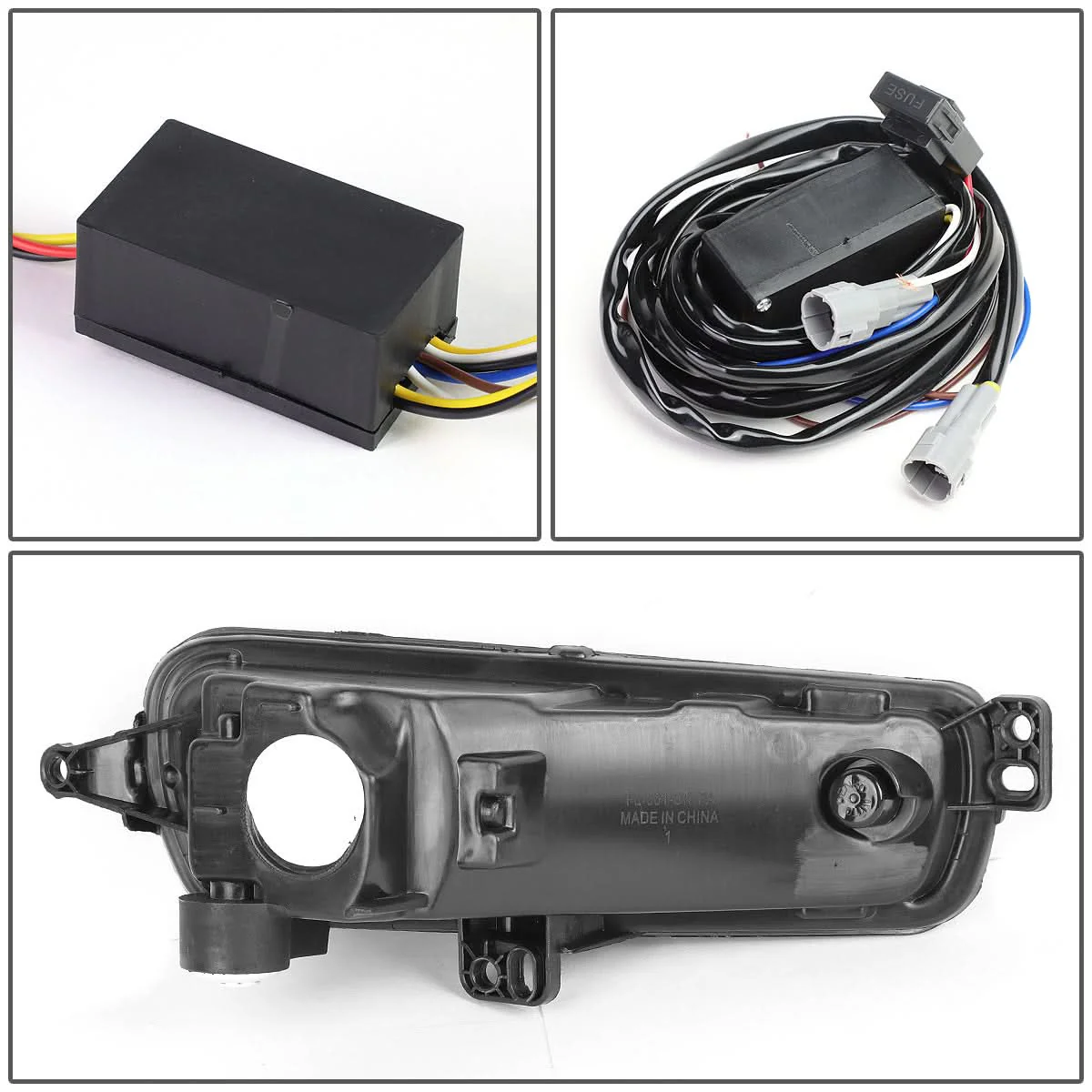 2015-2017 Ford Focus LED DRL Fog Lights w/ Bezel Black Yellow - Image 6