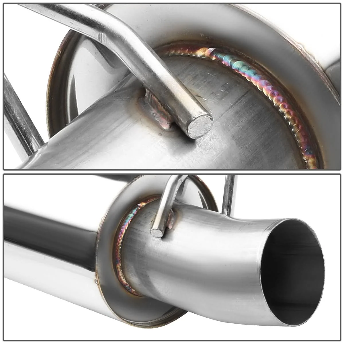 2015-2017 Ford Mustang 2.3L Turbo Catback Exhaust Stainless Steel - Image 4