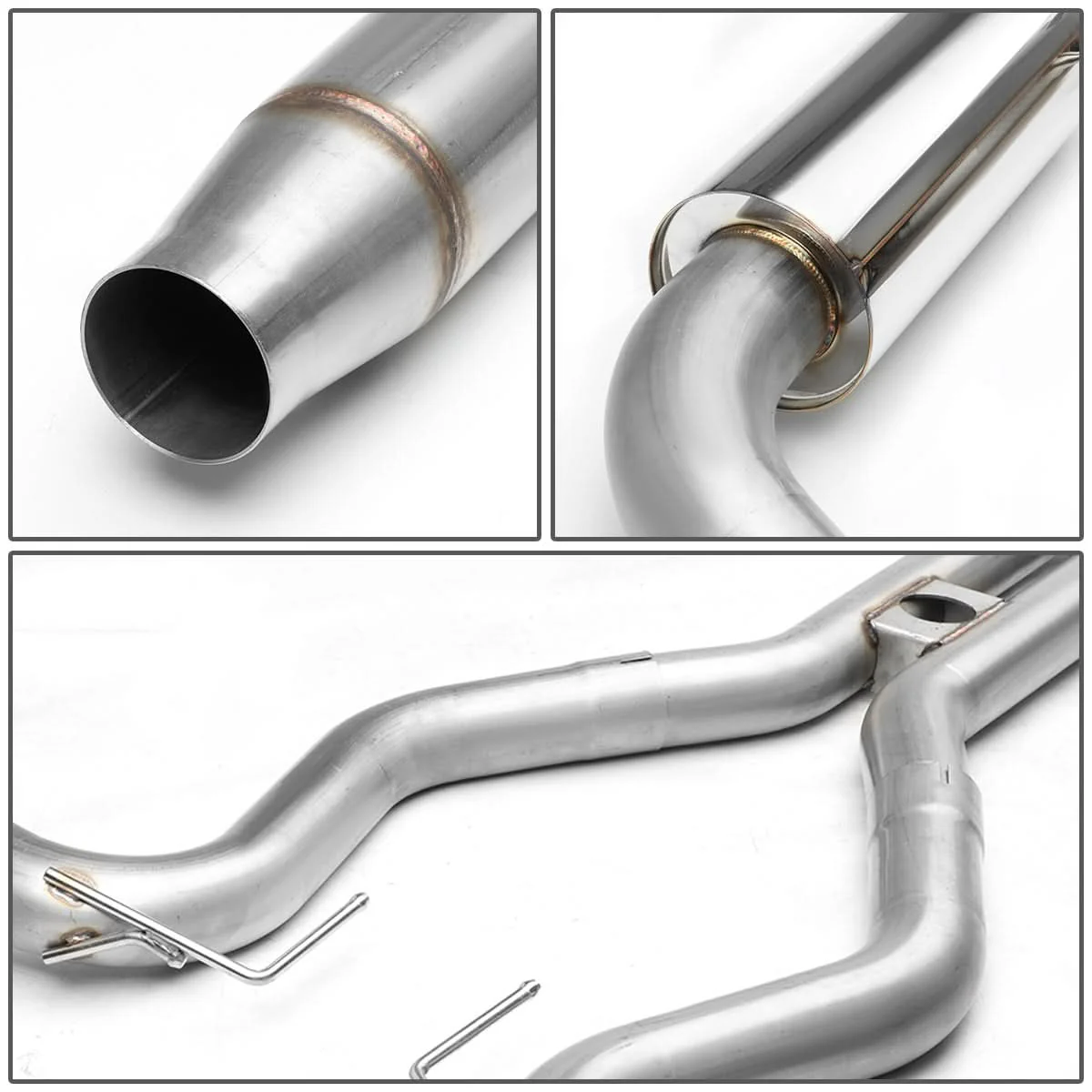 2015-2017 Ford Mustang 2.3L Turbo Catback Exhaust Stainless Steel - Image 5