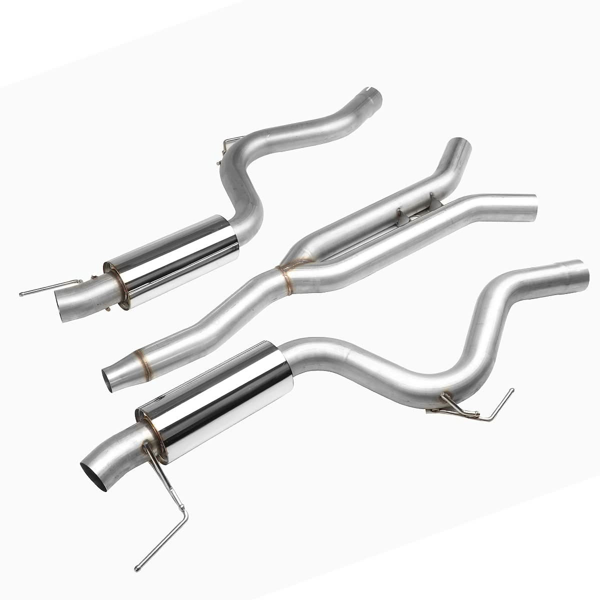 2015-2017 Ford Mustang 2.3L Turbo Catback Exhaust Stainless Steel - Image 6