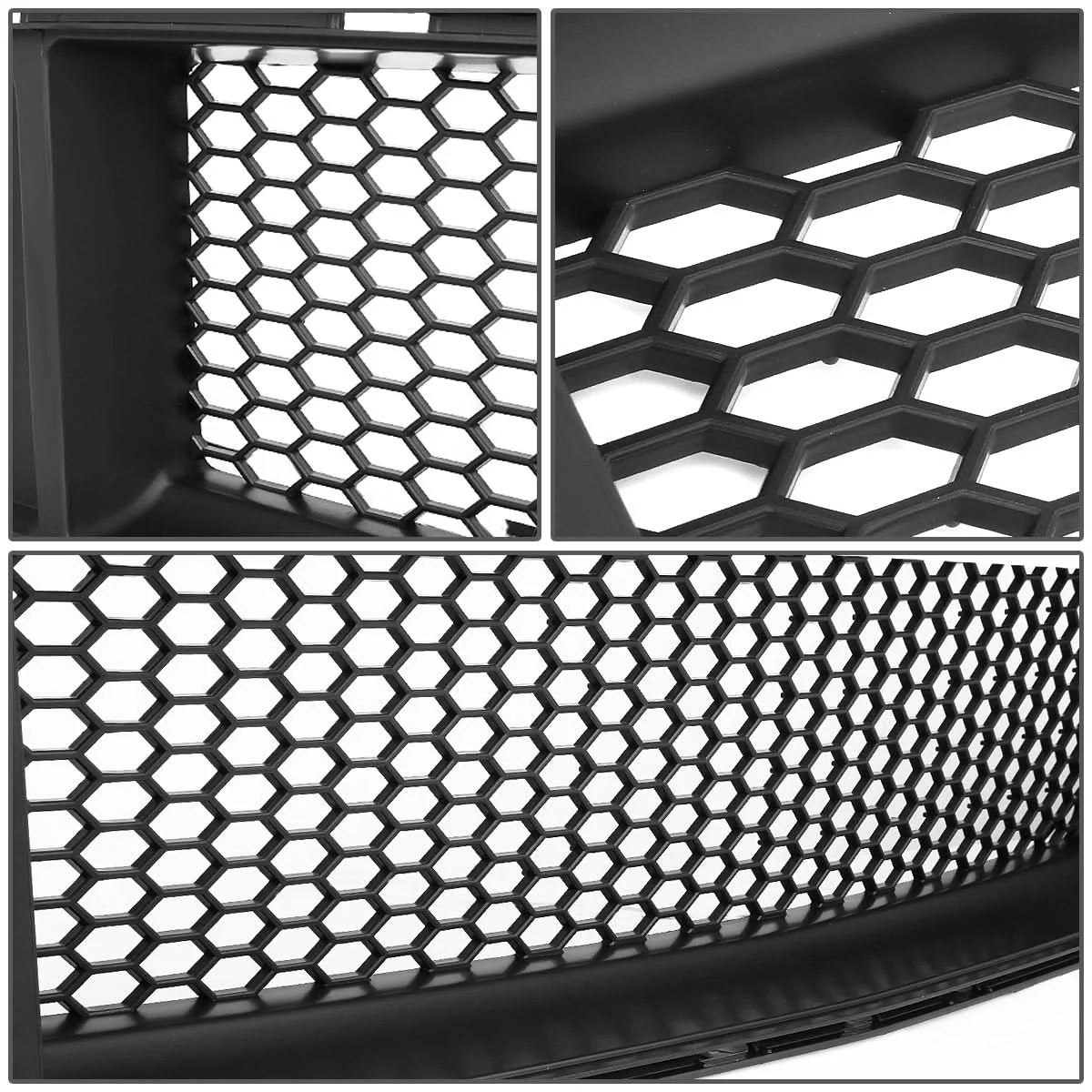 2015-2017 Ford Mustang Badgeless Honeycomb Mesh Grille - Black - Image 7