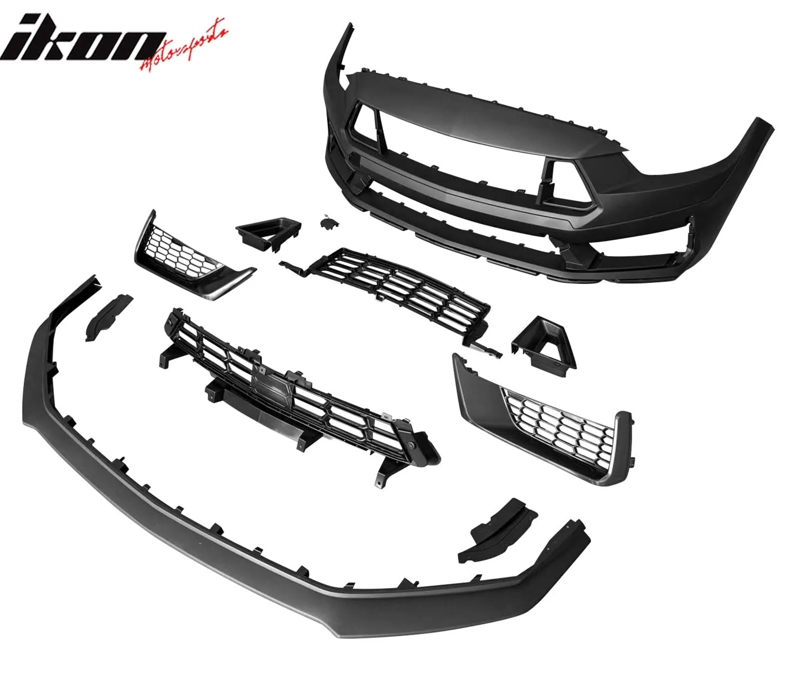 2015-2017 Ford Mustang Dark Horse Style Front Bumper Cover Headlight - Image 6