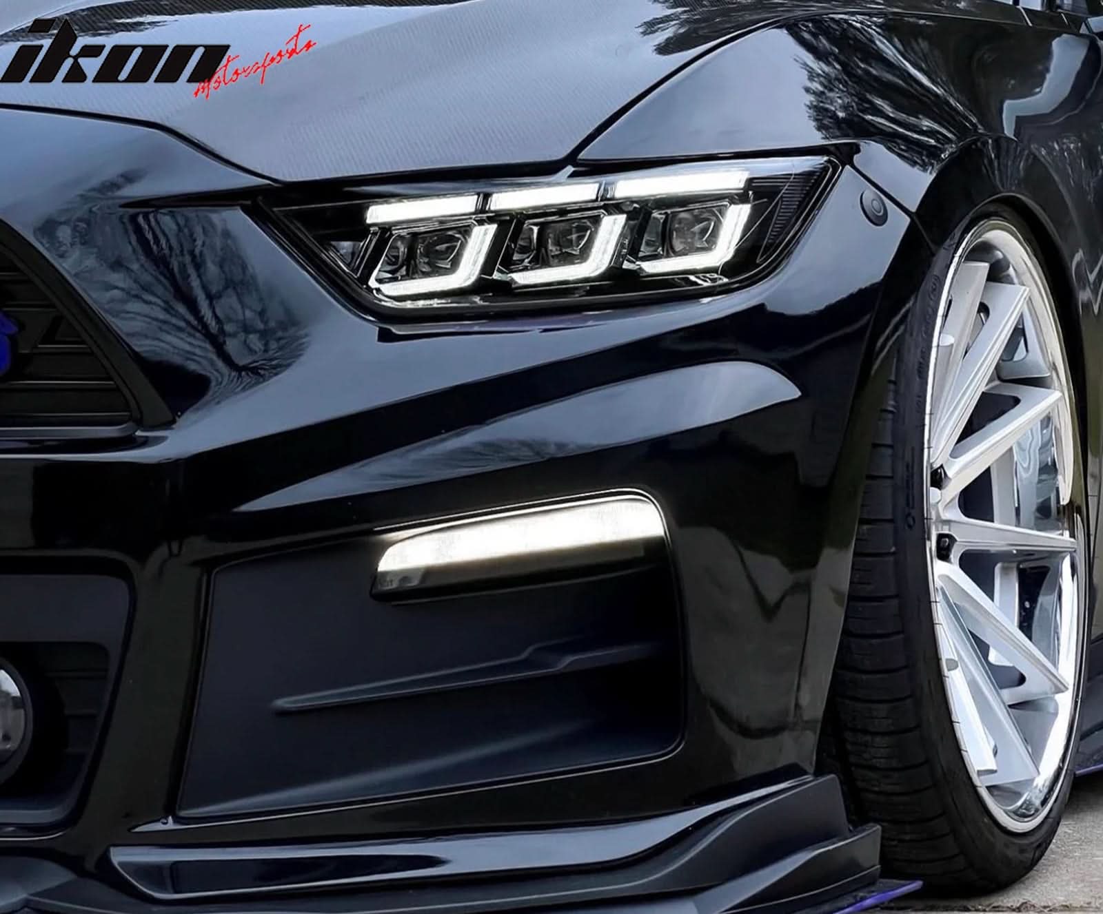 2015-2017 Ford Mustang Front Bumper Cover Led Grille 2024 Headlights - Image 10