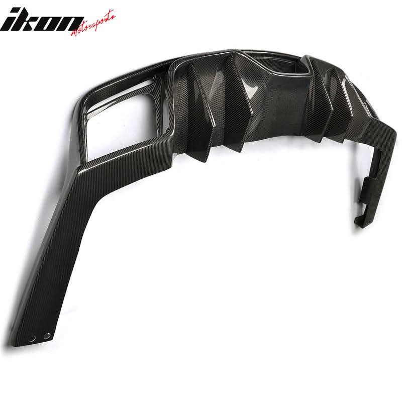 2015-2017 Ford Mustang S550 JC Style Rear Bumper Diffuser Carbon Fiber - Image 11