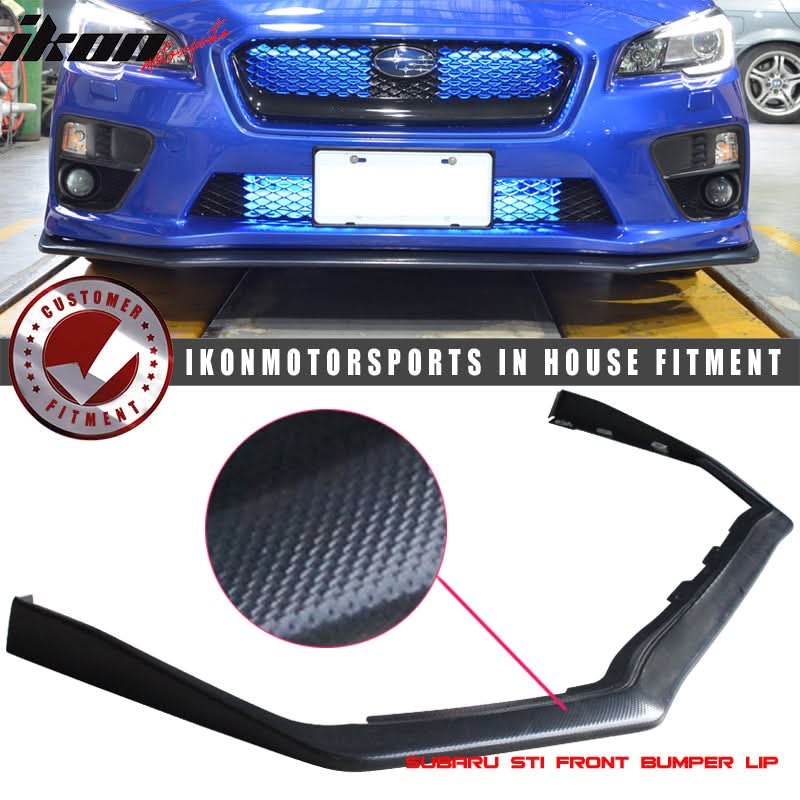 2015-2017 Subaru WRX STI Carbon Paint Front Bumper Lip Spoiler ABS - Image 17