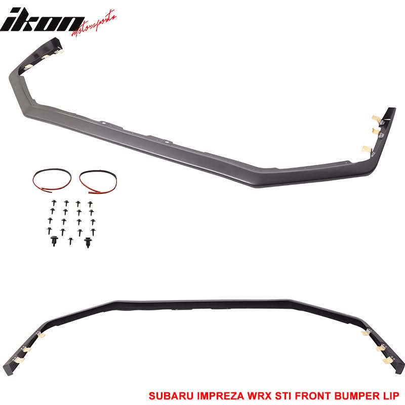2015-2017 Subaru WRX STI Carbon Paint Front Bumper Lip Spoiler ABS - Image 5