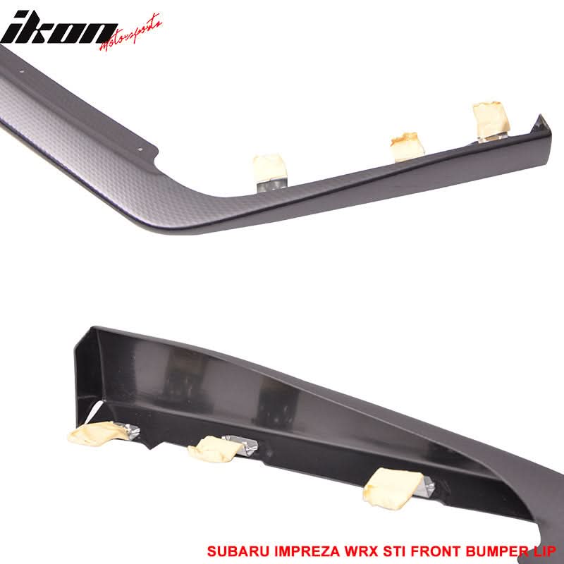 2015-2017 Subaru WRX STI Carbon Paint Front Bumper Lip Spoiler ABS - Image 6