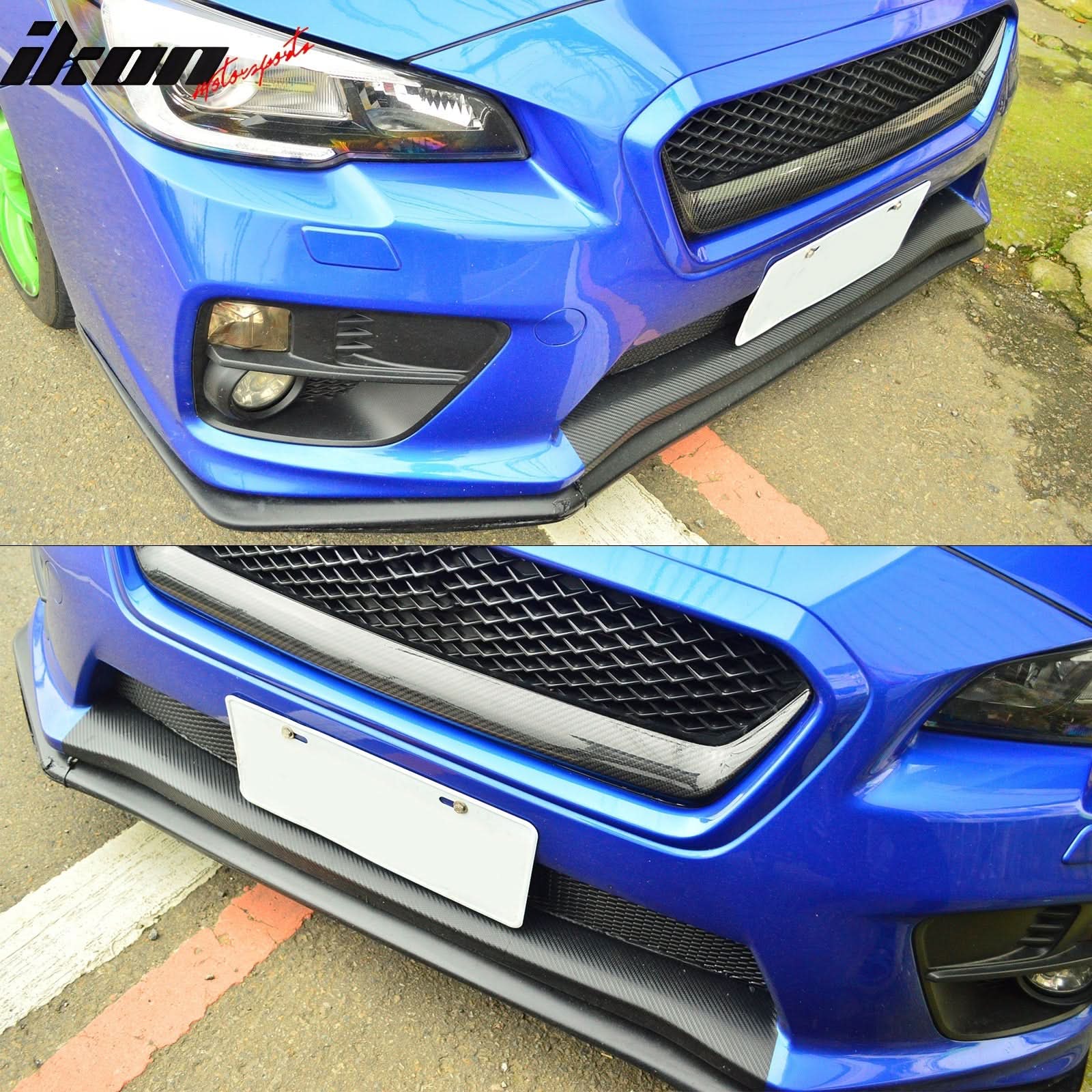 2015-2017 Subaru WRX STI Front Grille Garnish Cover Carbon Fiber - Image 8