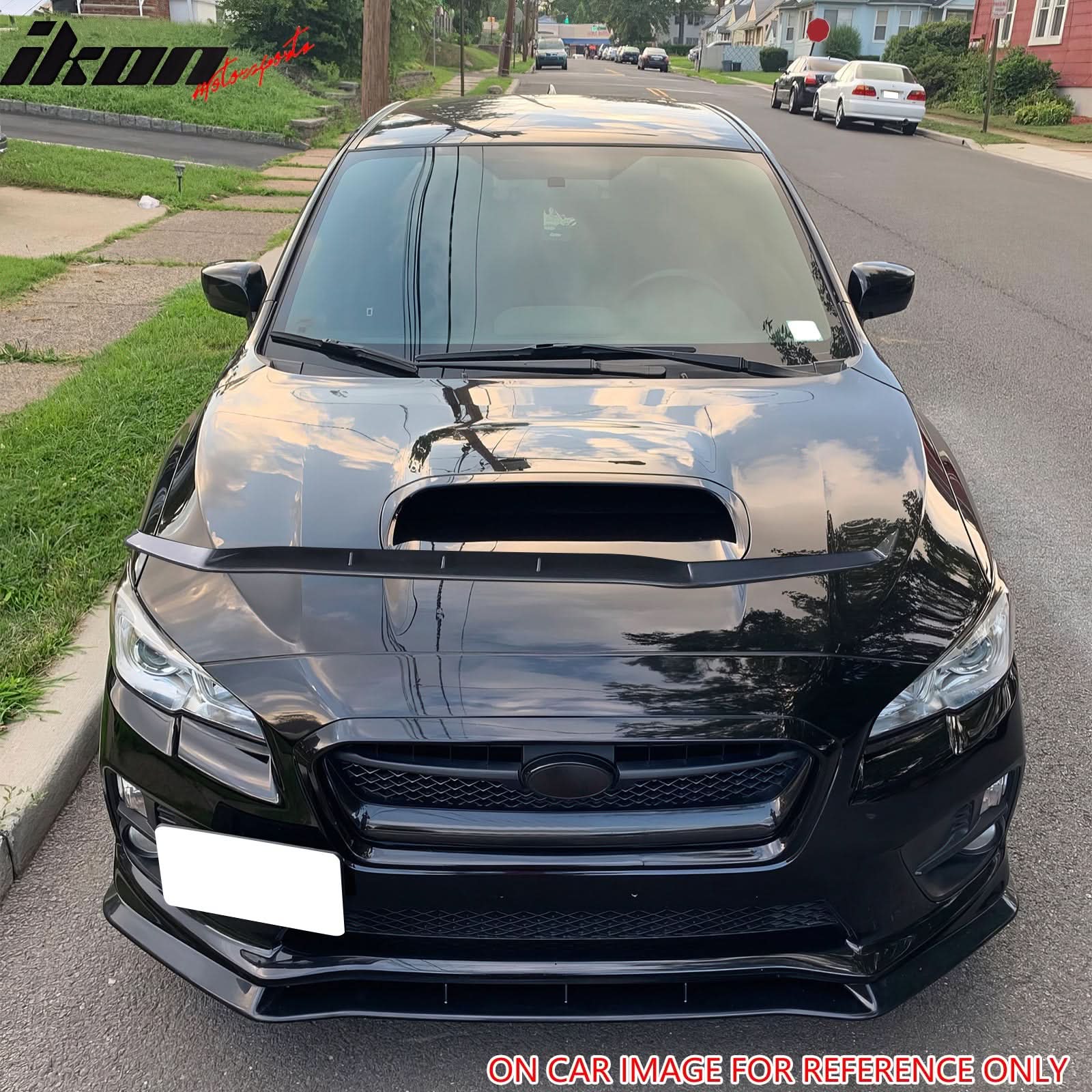 2015-2017 Subaru WRX STI MPX Style Matte Black Front Bumper Lip PP 3PC - Image 2