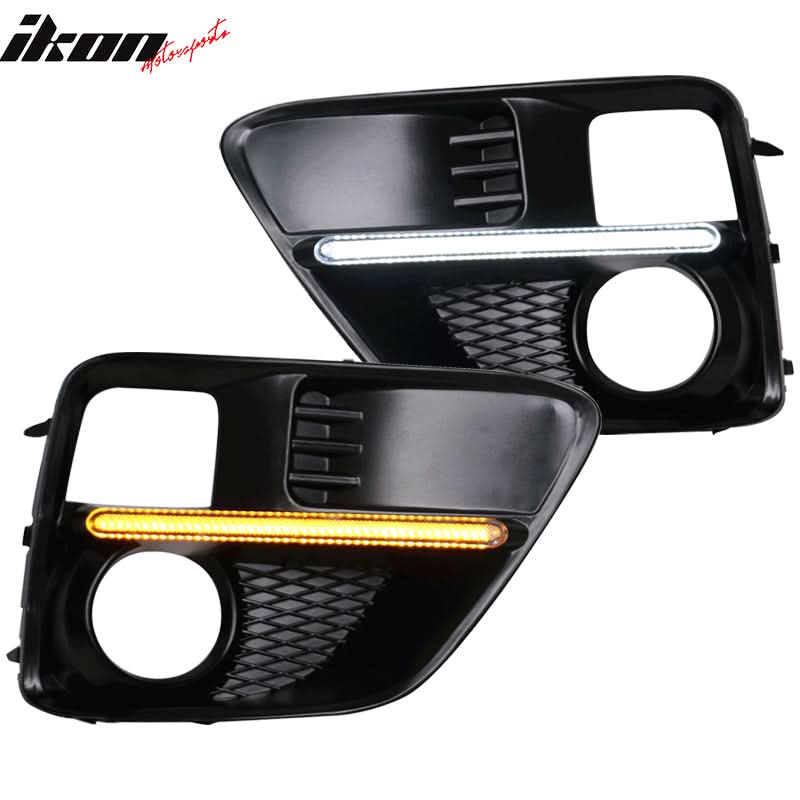 2015-2017Â Subaru WRX Sti White DRL & Amber Switchback Fog Light Covers - Image 3