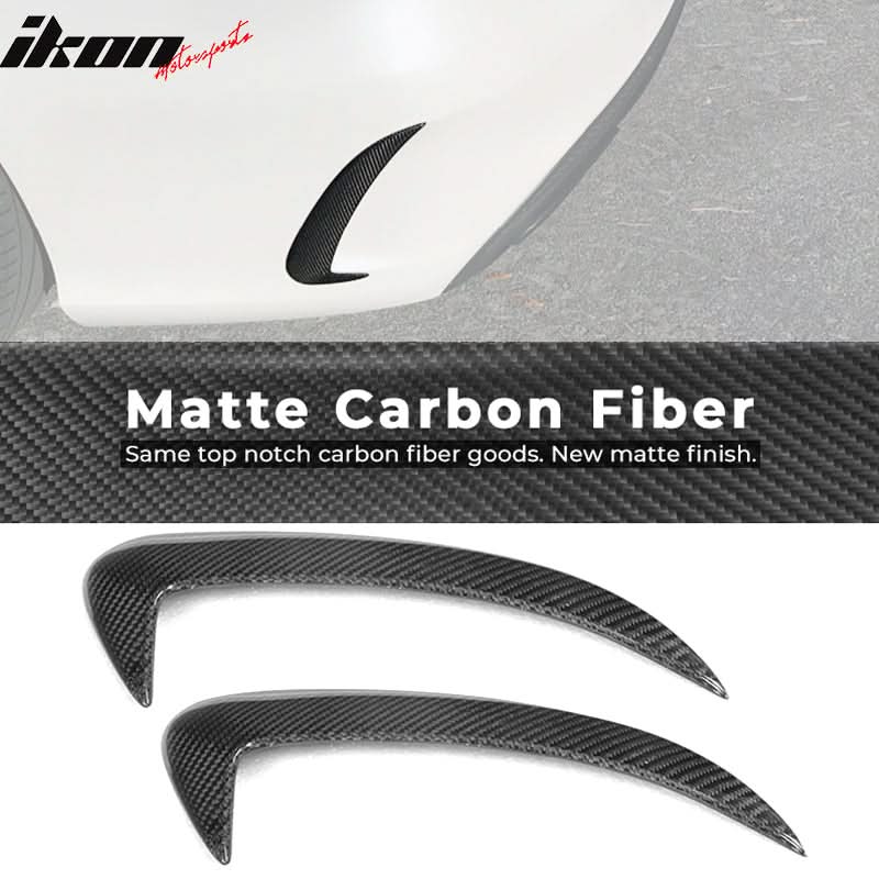 2015-2018 Benz C Class W205 JC Rear Bumper Vents Spoiler Carbon Fiber - Image 10