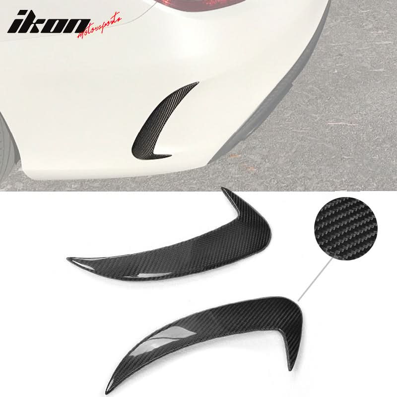 2015-2018 Benz C Class W205 JC Rear Bumper Vents Spoiler Carbon Fiber - Image 11