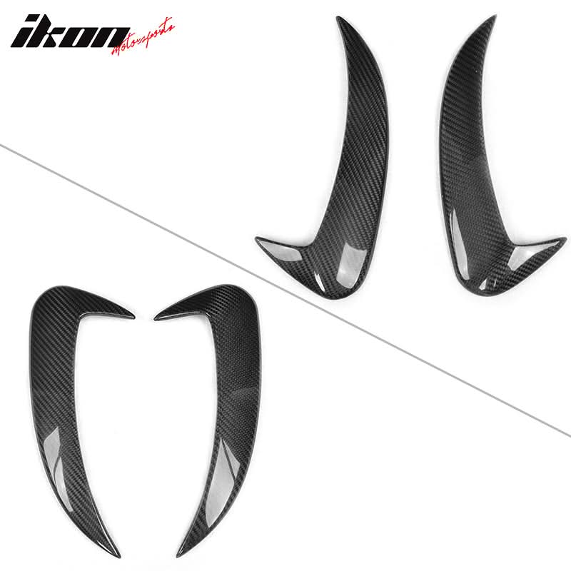 2015-2018 Benz C Class W205 JC Rear Bumper Vents Spoiler Carbon Fiber - Image 2