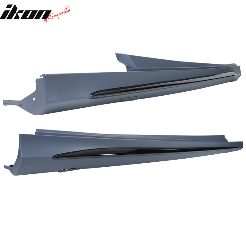 2015-2018 Benz W205 C-Class C63 AMG Style Unpainted Side Skirts PP - Image 4