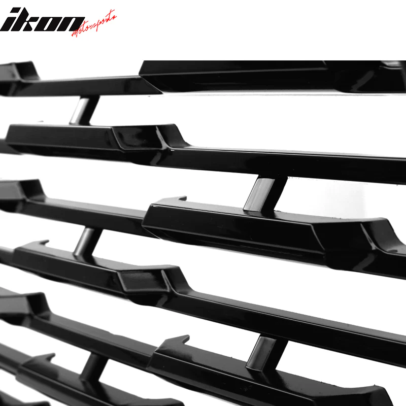 2015-2019 GMC Yukon Denali Front Upper Grille Black + Red GMC Emblem - Image 4