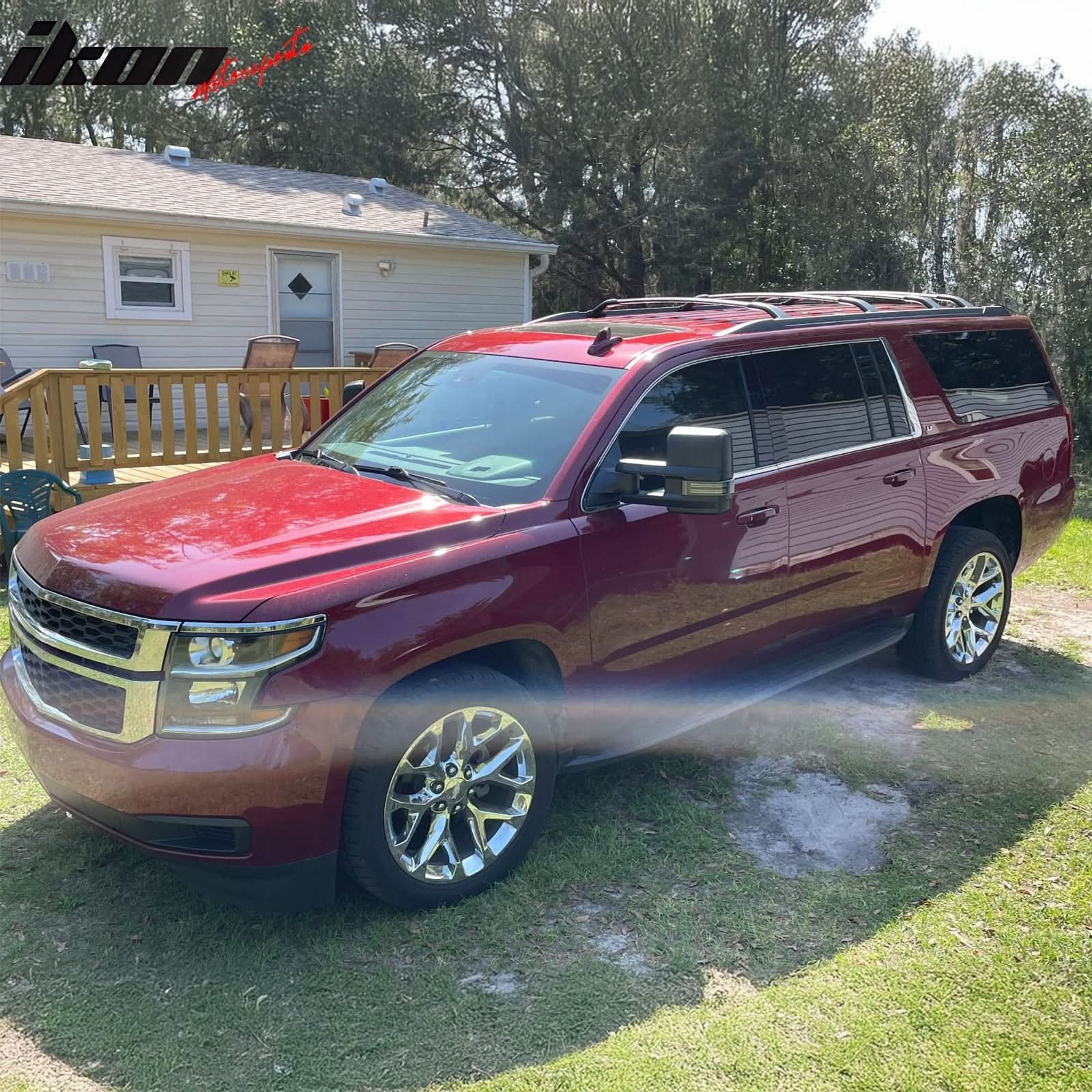 2015-2020 Chevy Tahoe Suburban Escalade OE Black Roof Rack Aluminum - Image 4