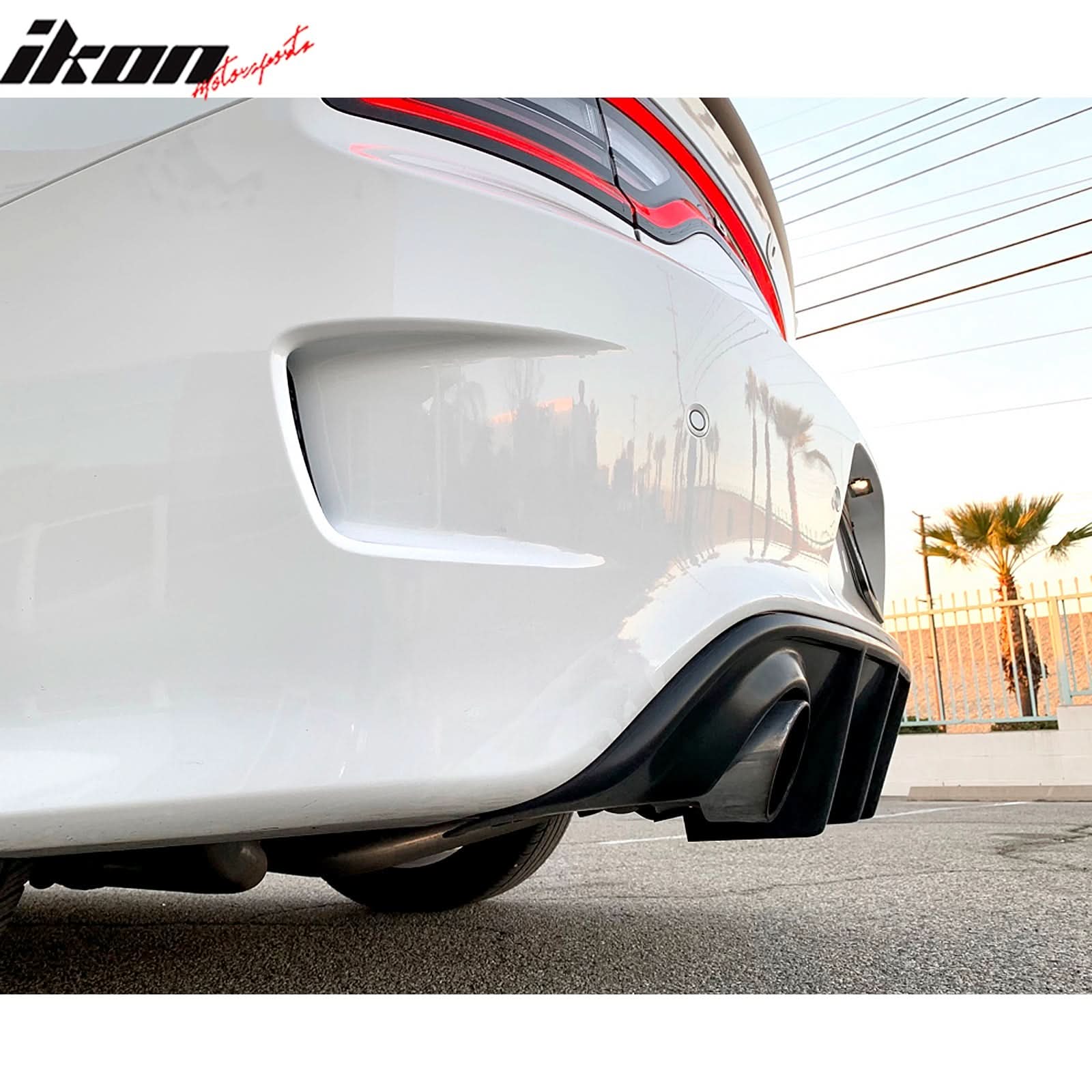 2015-2020 Dodge Charger SRT & Scat Pack MDP Style Rear Diffuser PU - Image 4