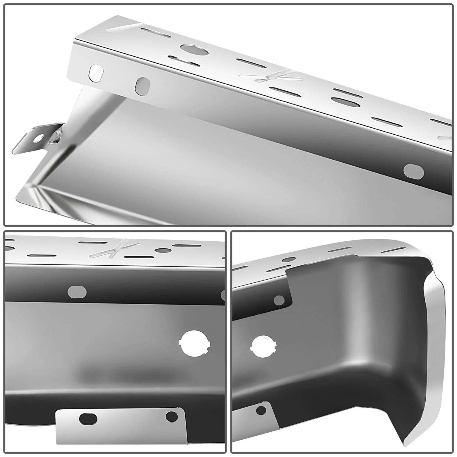 2015-2020 Ford F-150 Rear Bumper Cover Chrome Left w/ Sensor - Image 3