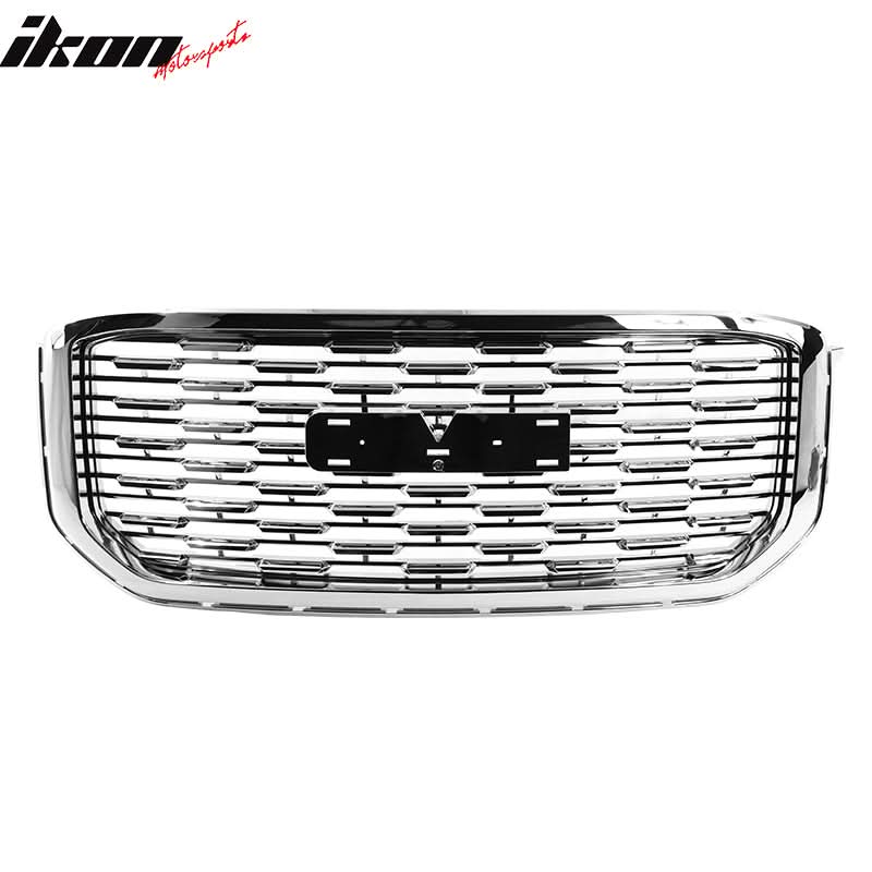 2015-2020 GMC Yukon Denali Style Chrome Front Bumper Upper Grille ABS - Image 7
