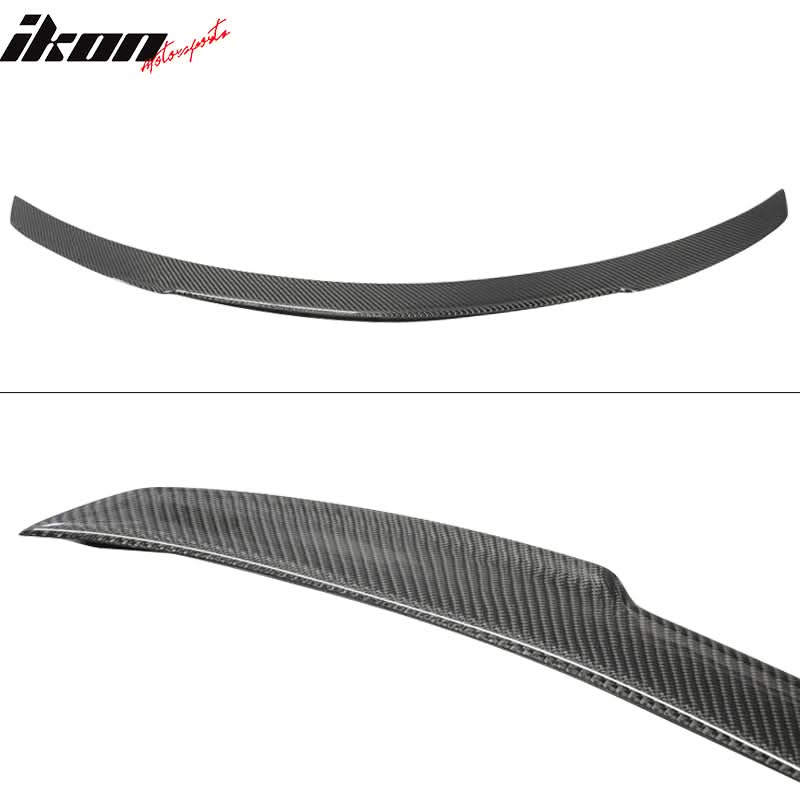 2015-2021 Benz W205 C Class Sedan V Style Carbon Fiber Trunk Spoiler - Image 5