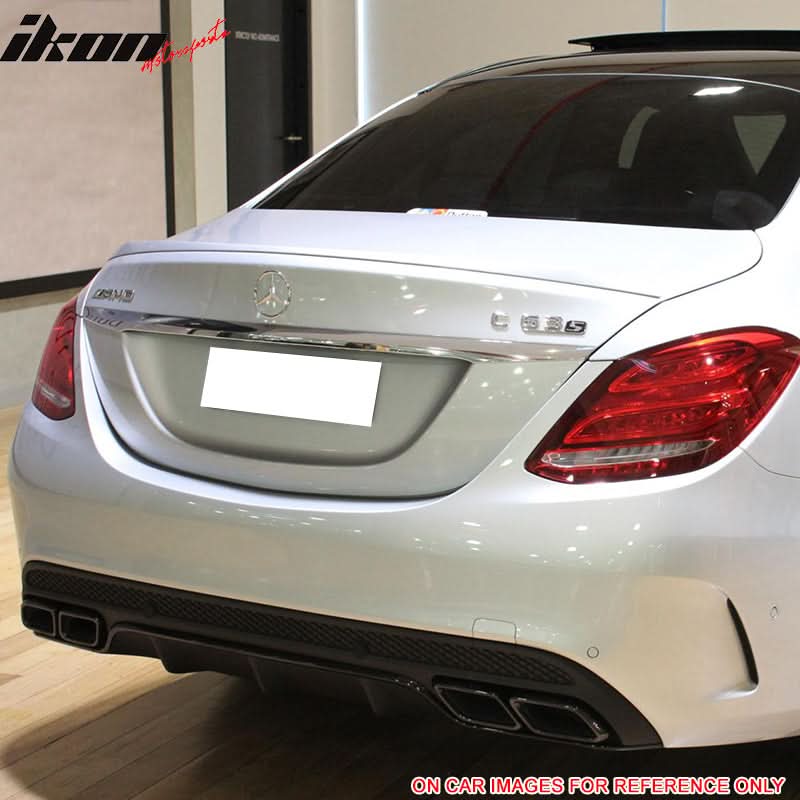 2015-2021 Benz W205 Sedan 4D OE Style Trunk Spoiler ABS - Image 7