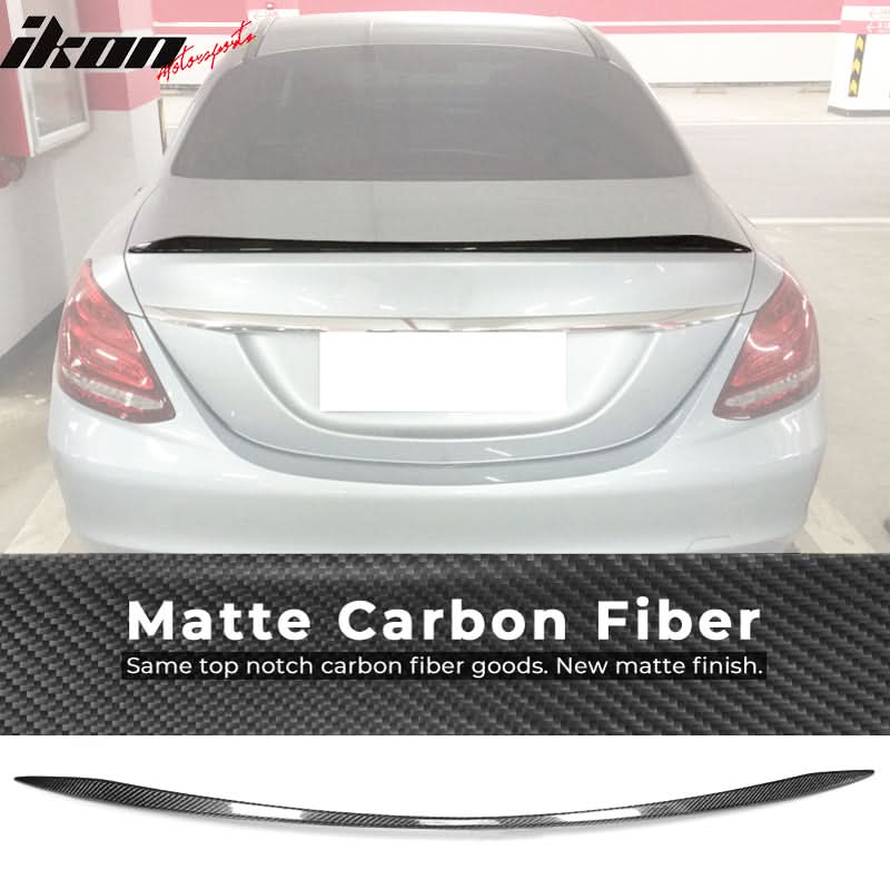 2015-2021 Mercedes Benz C Class W205 Sedan OE Style Trunk Spoiler Carb - Image 10