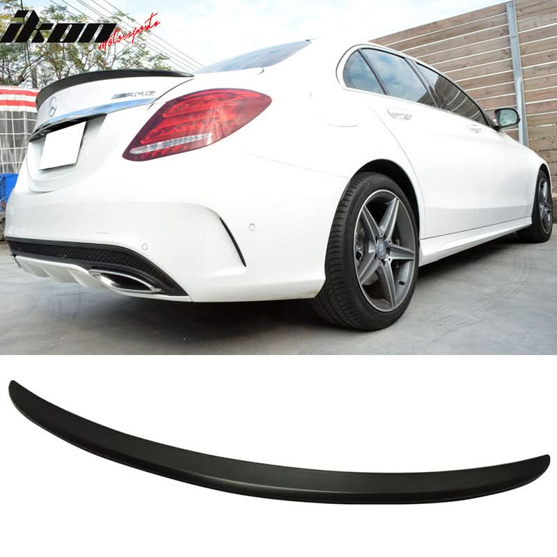 2015-2021 Mercedes Benz W205 4Door AMG Style Trunk Spoiler ABS - Image 4