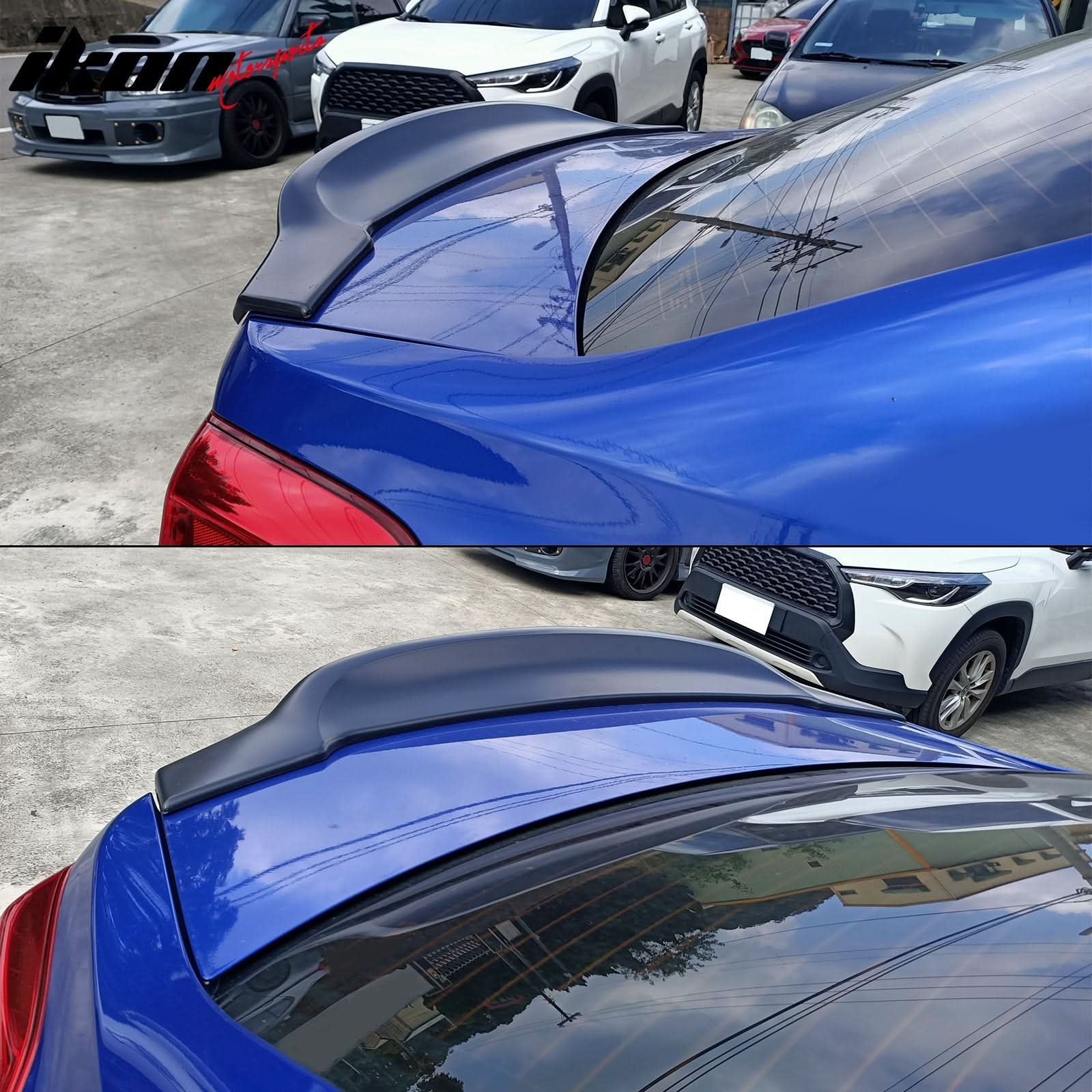 2015-2021 Subaru WRX PSM Unpainted Black Rear Trunk Spoiler ABS - Image 3