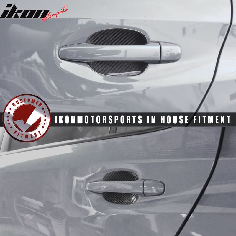 2015-2021 Subaru WRX STI 4DR Door Cup Bowl Trim Cover Carbon Fiber - Image 3
