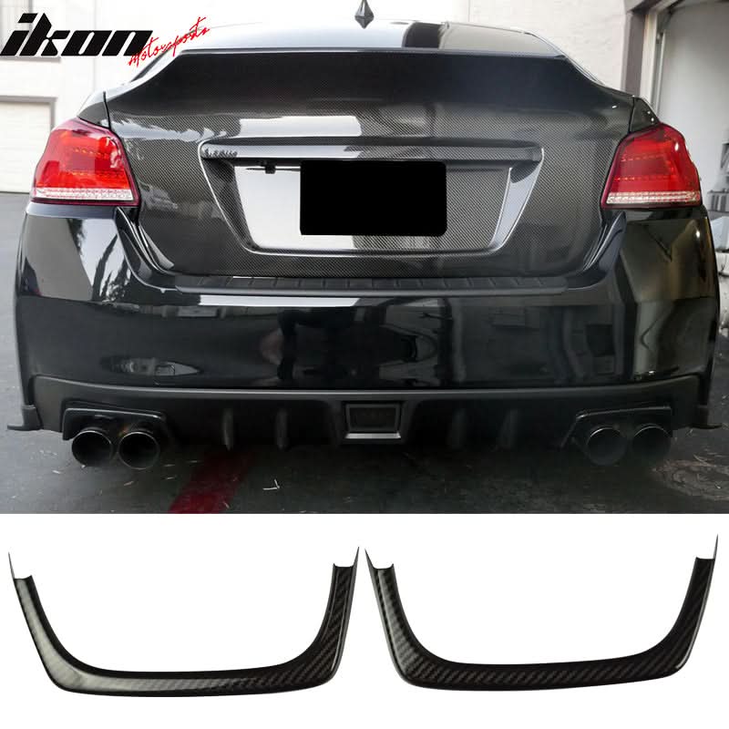 2015-2021 Subaru WRX STI Exhaust Pipe Cover Heat Shield Carbon Fiber - Image 4
