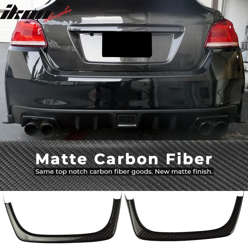 2015-2021 Subaru WRX STI Exhaust Pipe Cover Heat Shield Carbon Fiber - Image 5