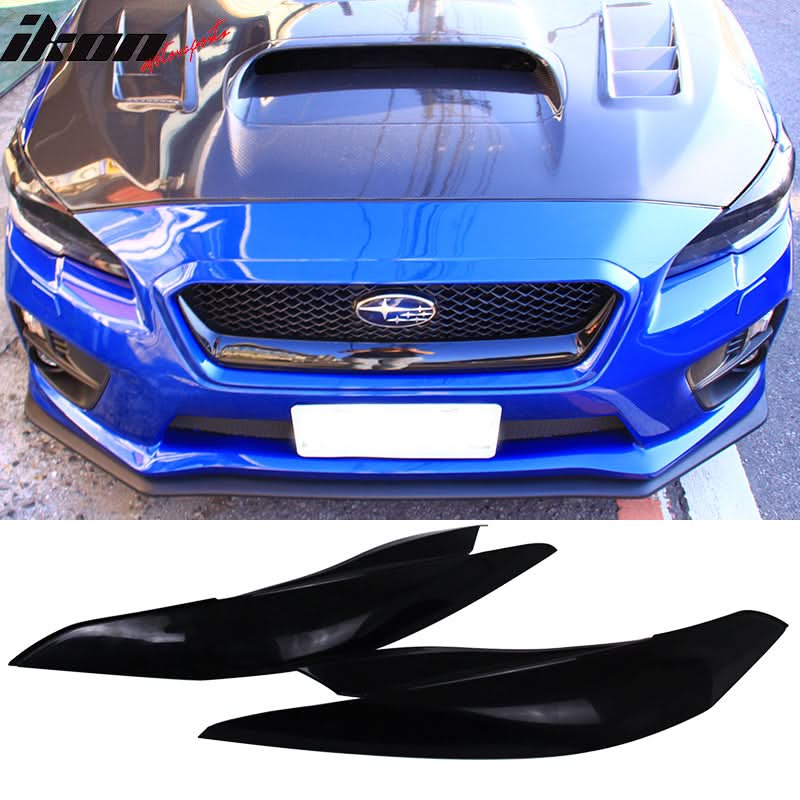 2015-2021 Subaru WRX STI IKON Style Headlight Eyelid Eyebrow Cover ABS - Image 5