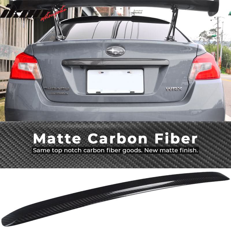 2015-2021 Subaru WRX STI Rear Trunk Lid Garnish Cover Carbon Fiber - Image 7