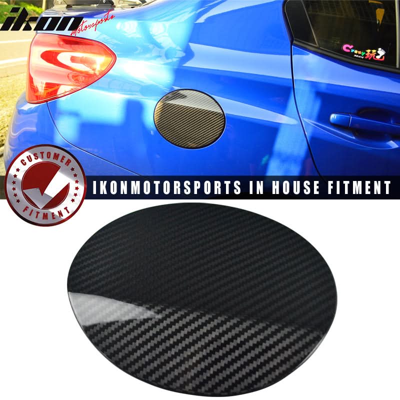 2015-2021 Subaru WRX STI Sedan Fuel Tank Cap Cover Trim Carbon Fiber - Image 6
