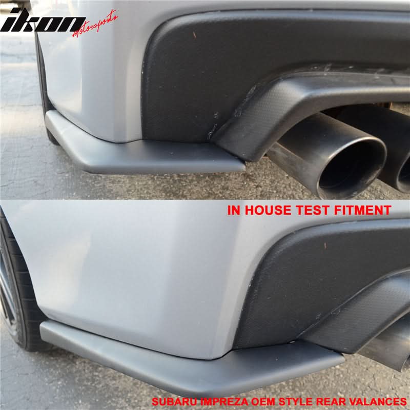 2015-2021 Subaru WRX STI Style Unpainted Rear Spat Valance Lip ABS - Image 3