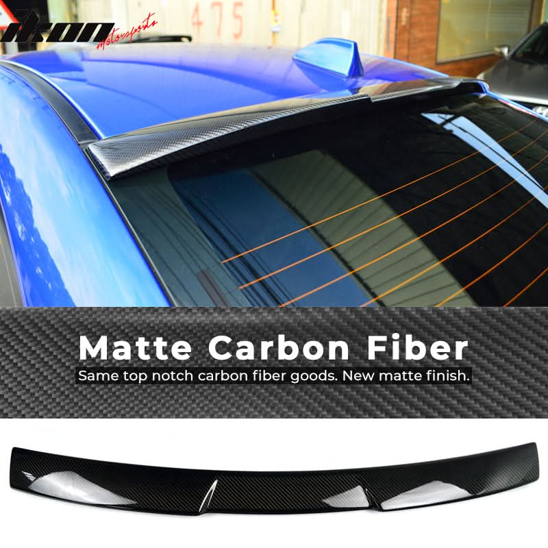 2015-2021 Subaru WRX STI V Style Roof Spoiler Carbon Fiber - Image 10